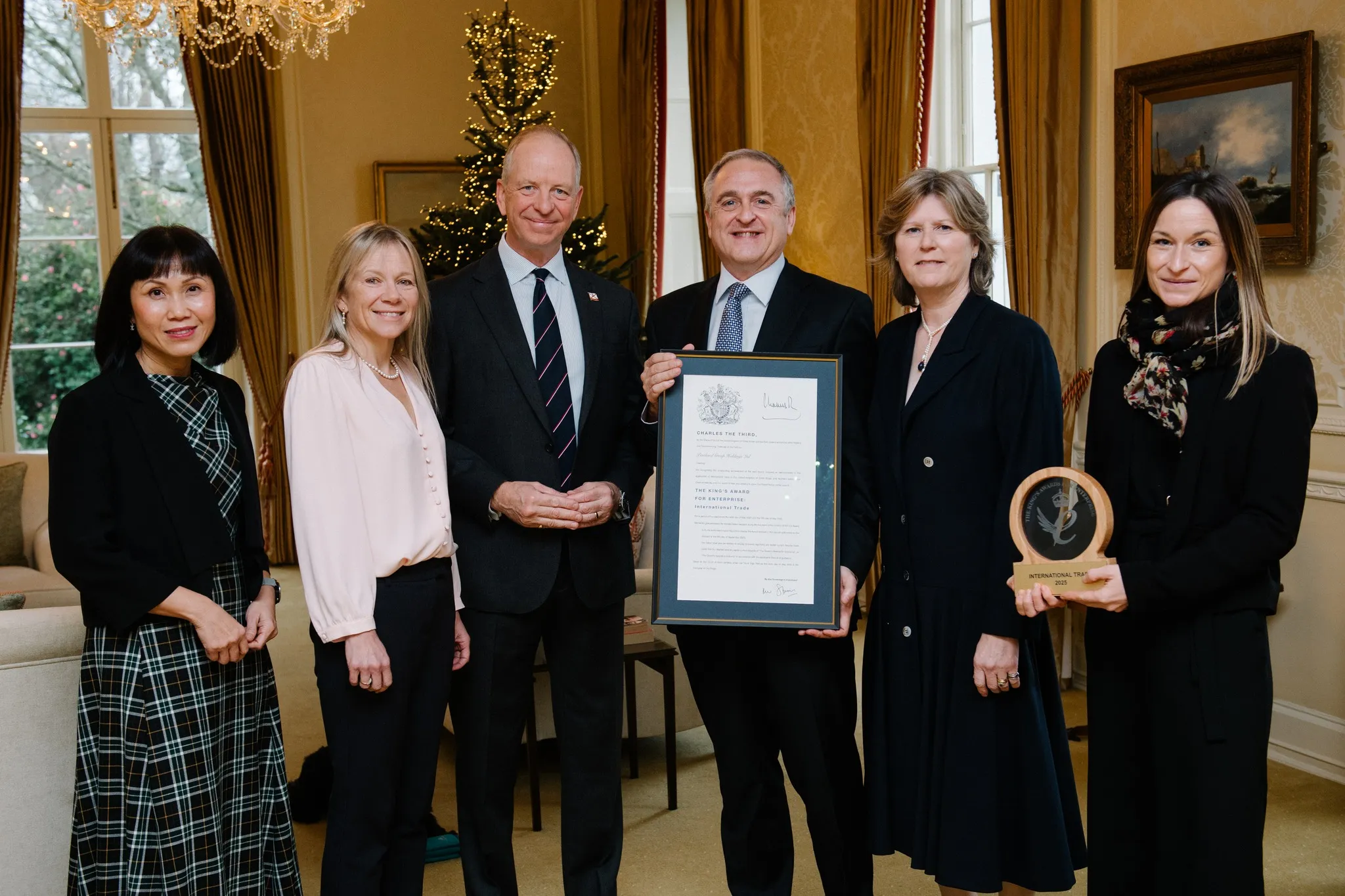 The Pentland Group receiving the prestigious King’s Award for International Trade