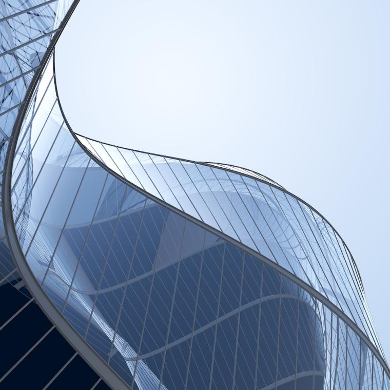 Abstract corporate USA building