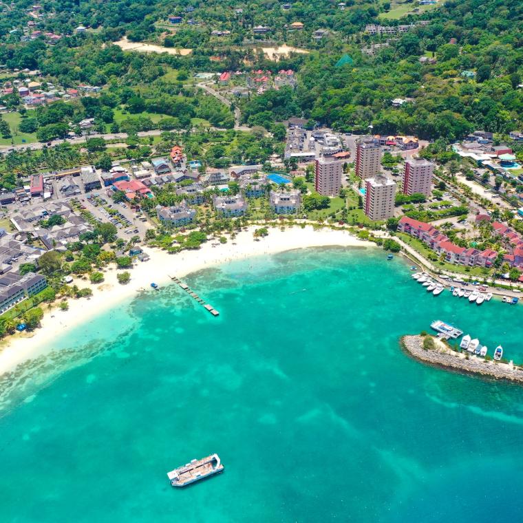 Beautiful Aerial Beach View of Cayman