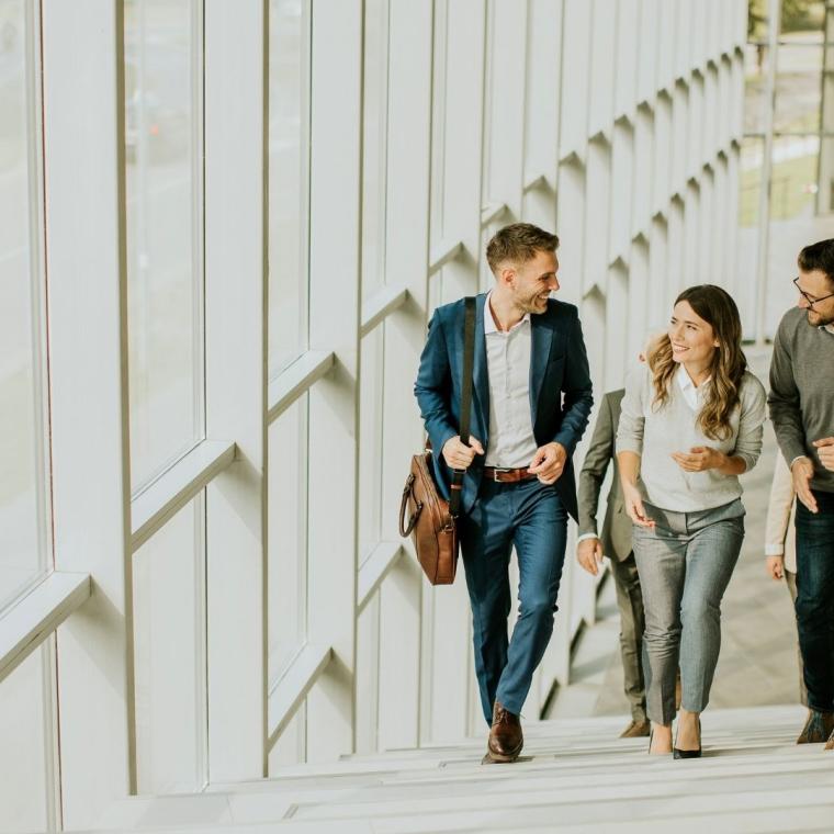 corporate team discussing innovative fund admin model redesign