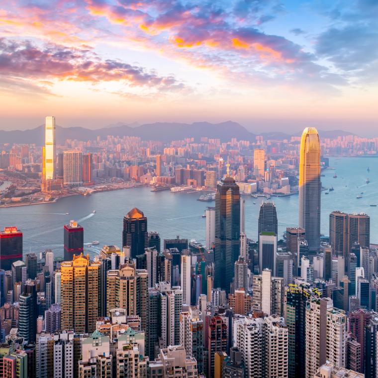 Hong Kong City Skyline
