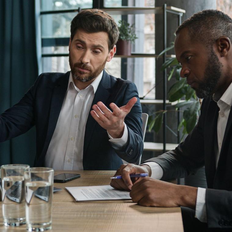 Conflict of interest in business meeting