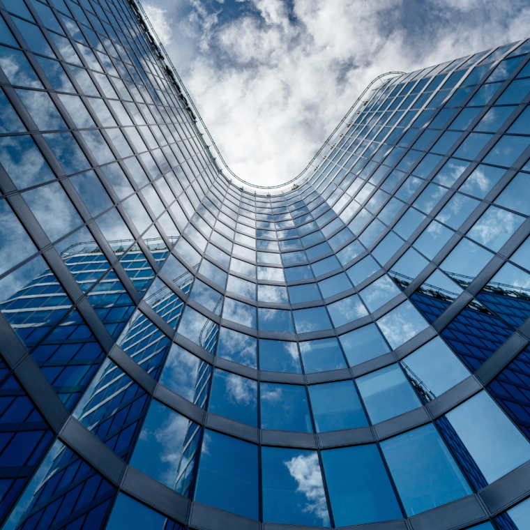 Modern high rising skyscraper