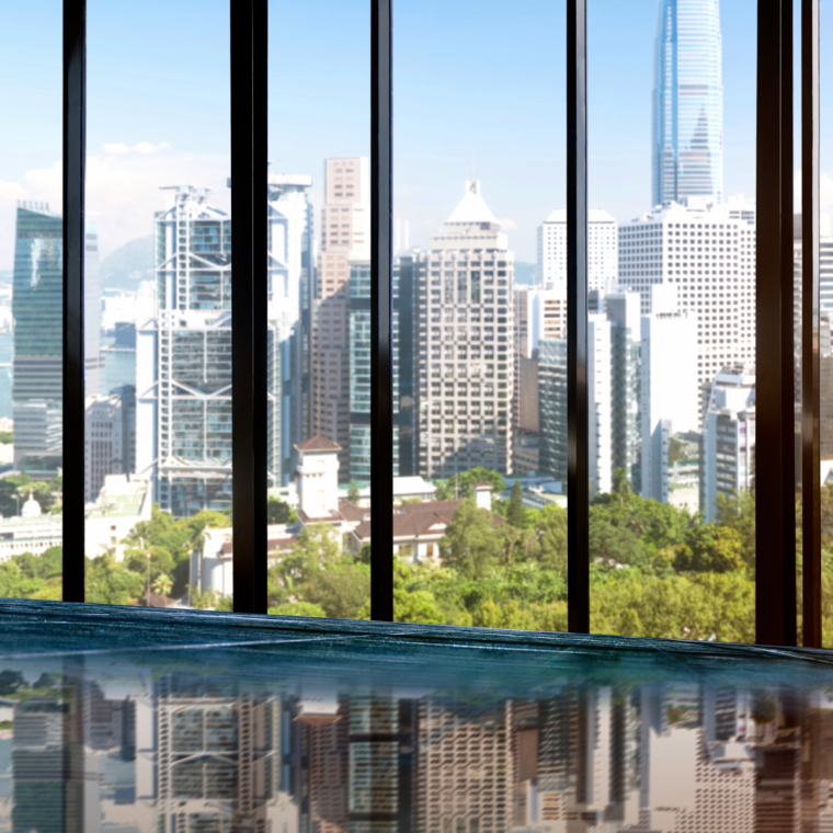 Urban Scene Skyline Morning View Metropolis Concept 