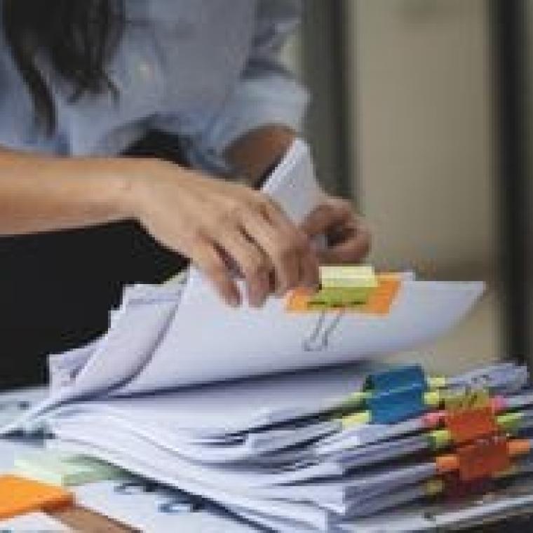 Lady filing
