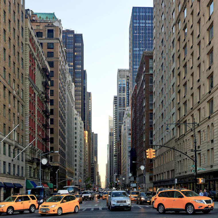 Crossroad on 6th avenue in Midtown Manhattan