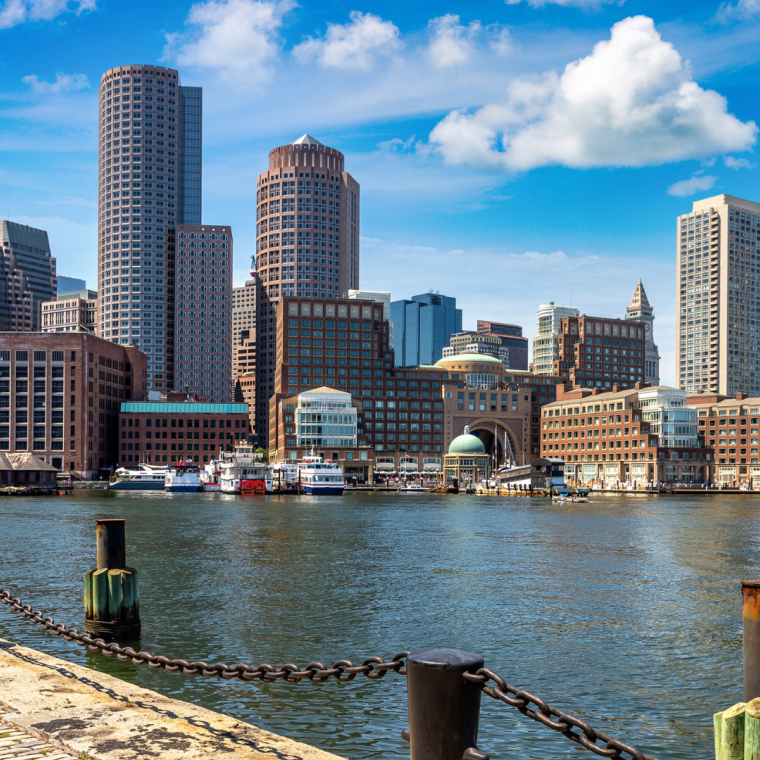 Boston cityscape, USA 