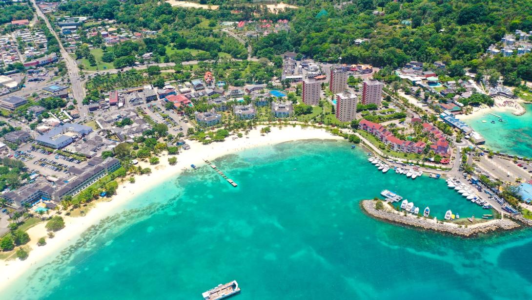 Beautiful Aerial Beach View of Cayman