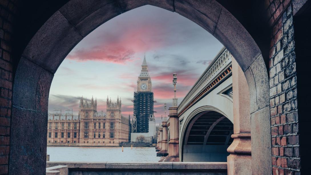 Big Ben almost finished after a five-year restoration project, December 2021, London, United Kingdom