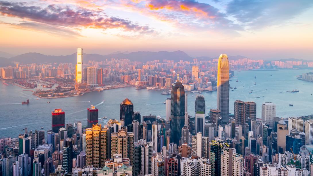 Hong Kong City Skyline