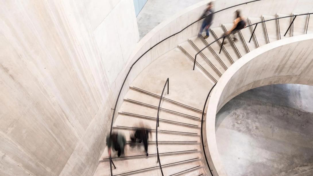 Blurred stairs
