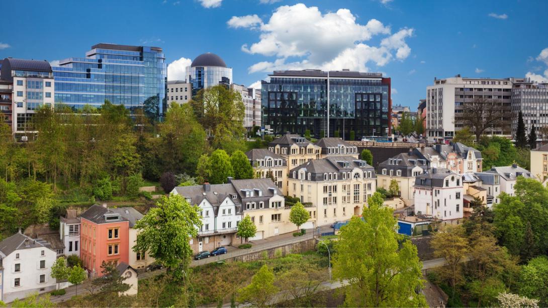 Modern buildings in Luxembourg