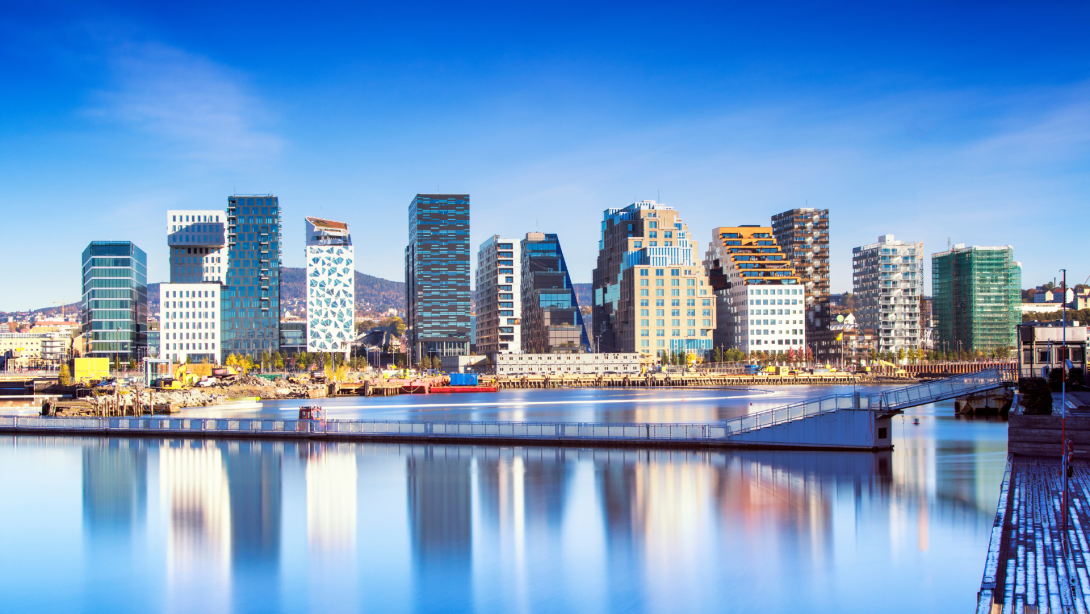 Bjørvika Barcode in Oslo Norway