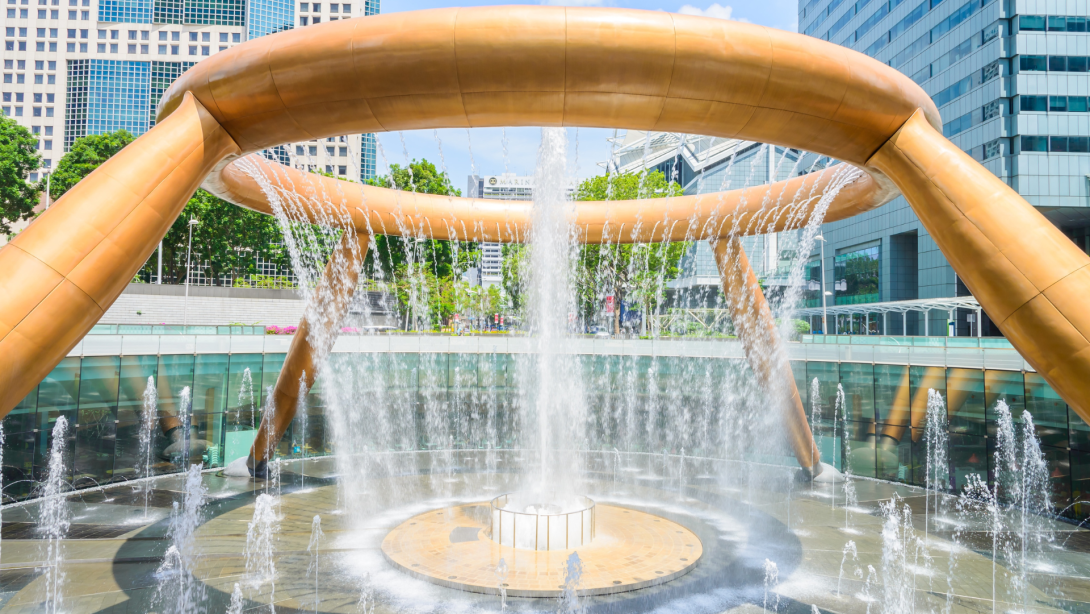 Fountain of wealth at singapore
