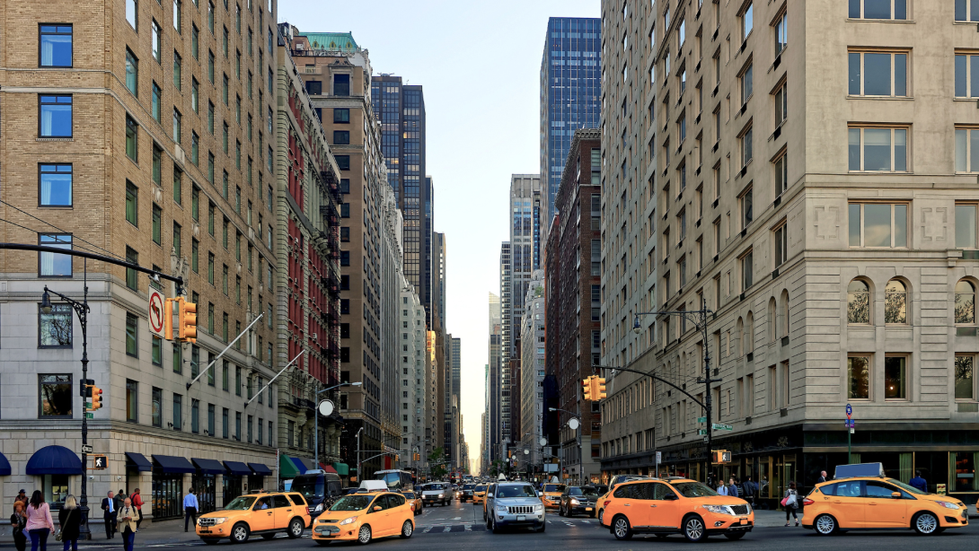 Crossroad on 6th avenue in Midtown Manhattan