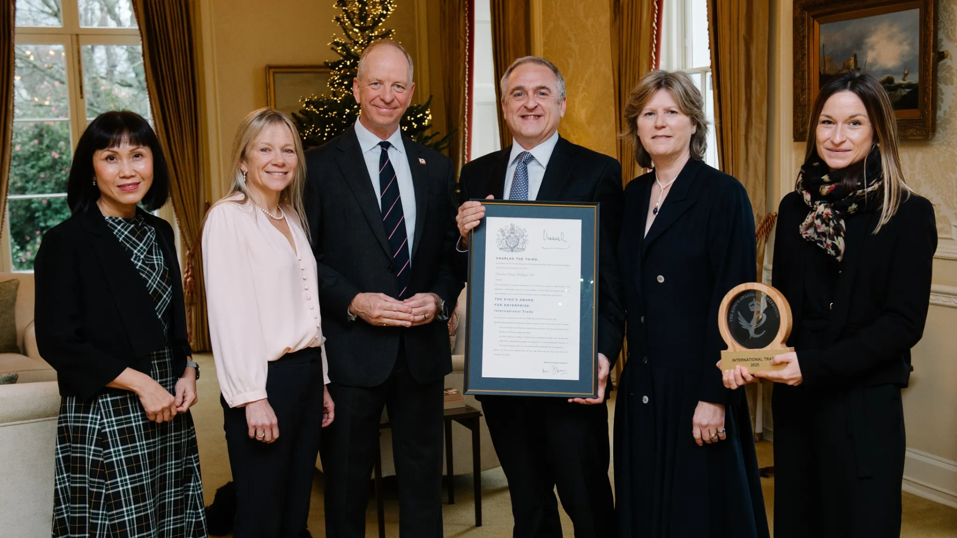 The Pentland Group receiving the prestigious King’s Award for International Trade